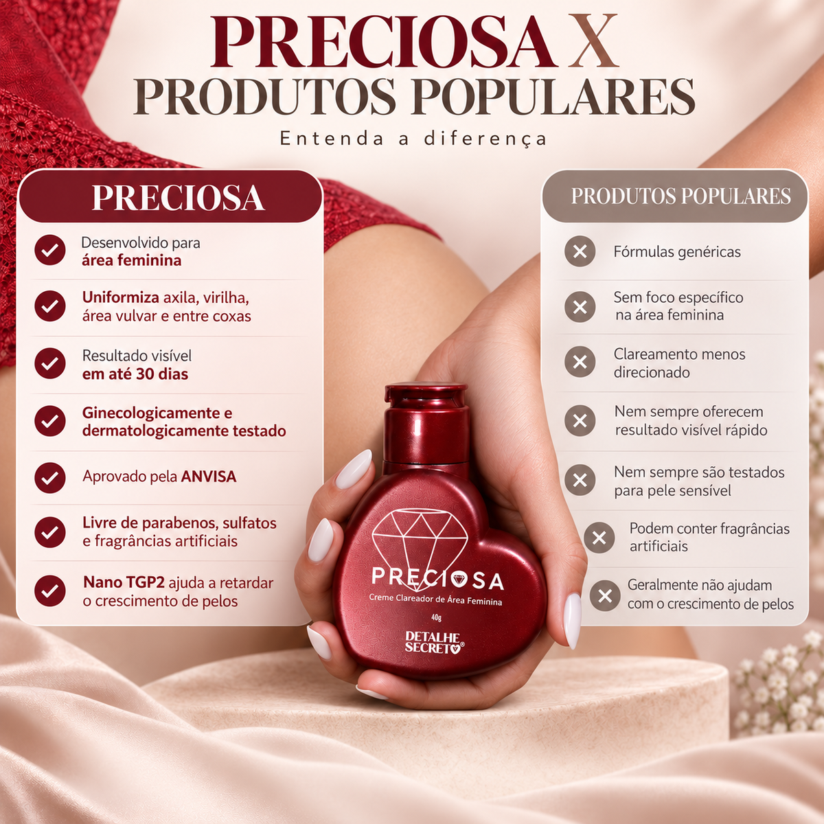 PRECIOSA - Clareador de Virilha e Axila