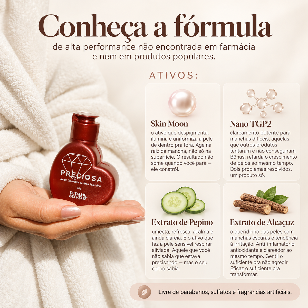 PRECIOSA - Clareador de Virilha e Axila